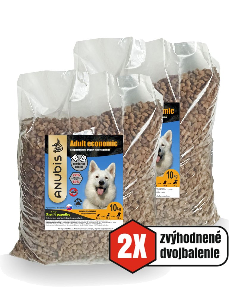 Granule ANUBIS Adult Economic 2X 10 kg