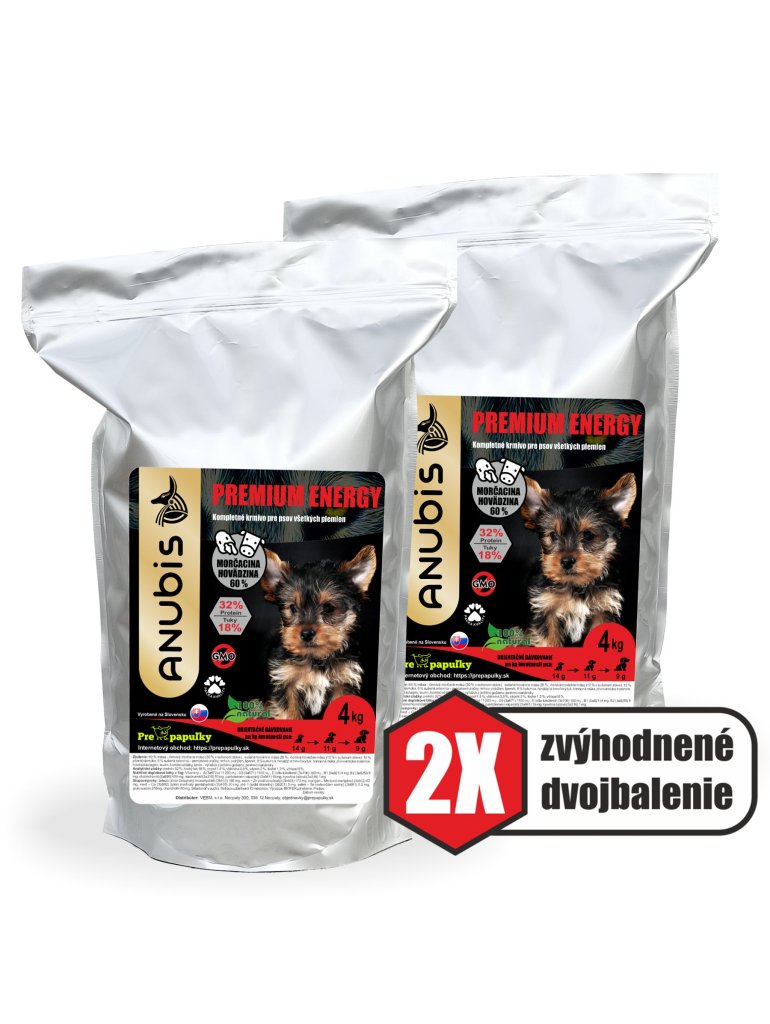 Granule ANUBIS PREMIUM ENERGY 2x4 kg