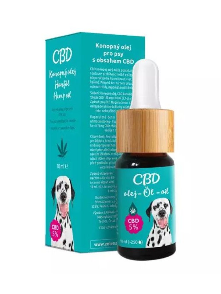 CBD olej 5% pre psov 10 ml