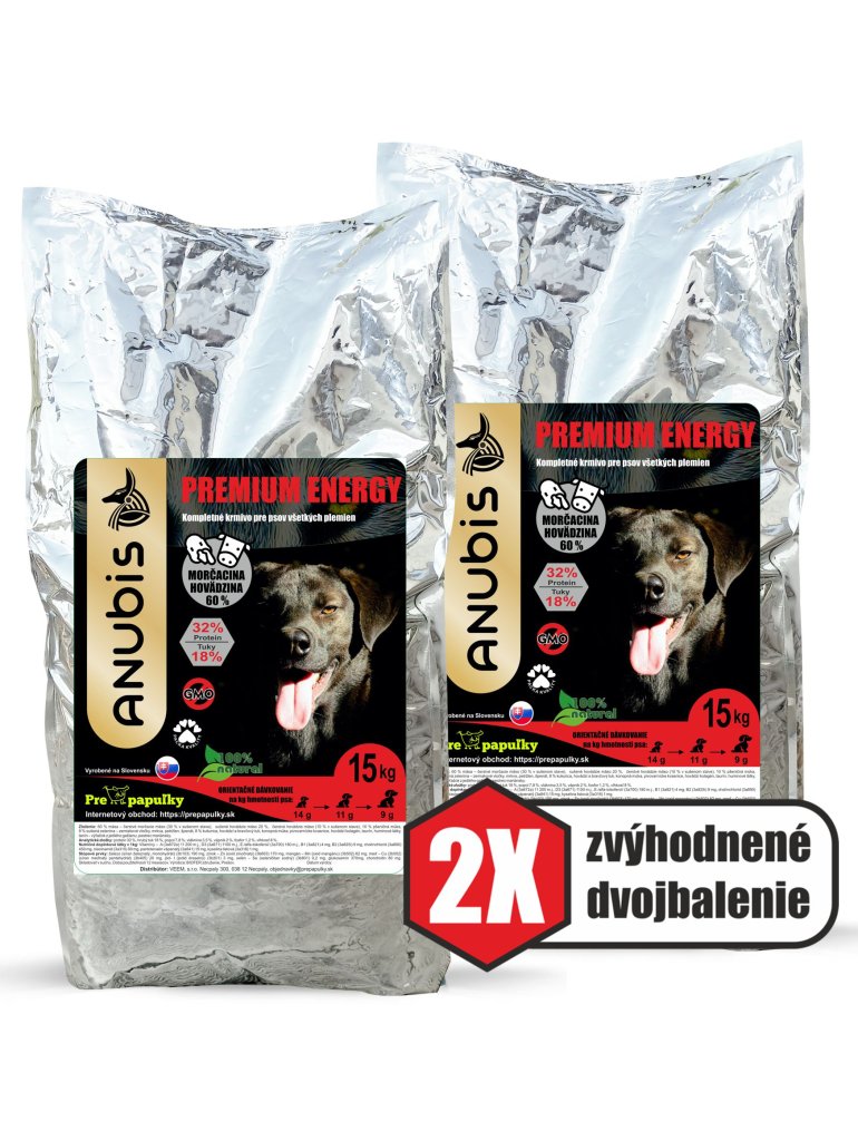 Granule ANUBIS PREMIUM ENERGY 2x15 kg