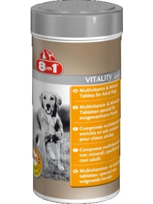 Vitamíny pre psov 8 in 1 VITALITY ADULT - 70 tbl