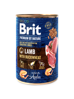 KONZERVA BRIT PREMIUM BY NATURE LAMB WITH BUCKWHEAT